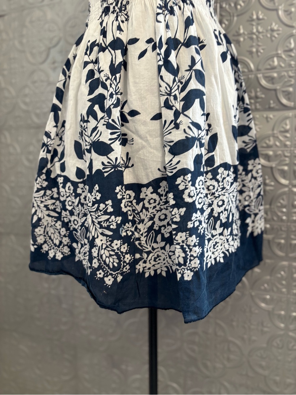 Raviya Y2K hippy boho hibiscus Floral Summer Dress Cotton farmhouse cottagecore - Picture 3 of 7